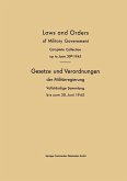 Laws and Orders of Military Government / Gesetze und Verordnungen der Militärregierung (eBook, PDF)