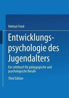 Entwicklungspsychologie des Jugendalters (eBook, PDF) - Fend, Helmut
