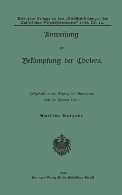 Cover Anweisung zur Bekampfung der Cholera (eBook, PDF)