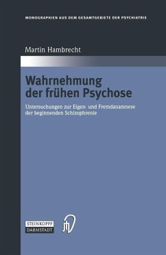 Wahrnehmung der frühen Psychose (eBook, PDF) - Hambrecht, Martin