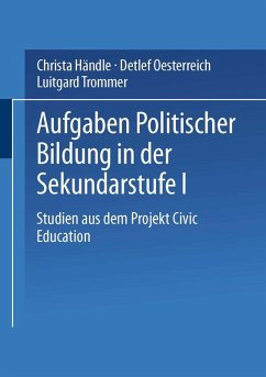 Aufgaben politischer Bildung in der Sekundarstufe I (eBook, PDF) - Händle, Christa; Oesterreich, Detlef; Trommer, Luitgard