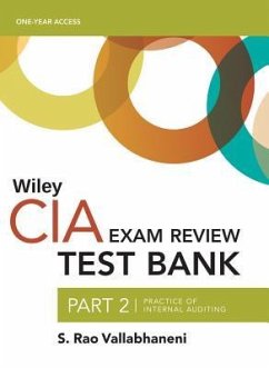 Wiley Ciaexcel Test Bank 2019: Part 2, Practice of Internal Auditing (2-Year Access) - Vallabhaneni, S. Rao
