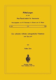 Zum Weltweiten Auftreten Erdmagnetischer Pulsationen vom Typ PC 4 (eBook, PDF) - Zürn, V.
