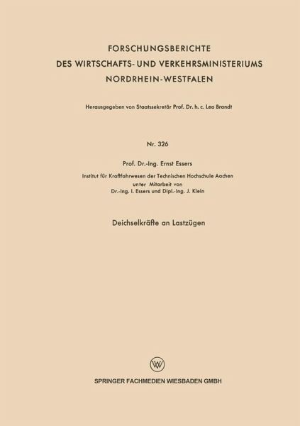 Deichselkräfte an Lastzügen (eBook, PDF)