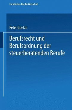 Cover Berufsrecht und Berufsordnung der steuerberatenden Berufe (eBook, PDF)