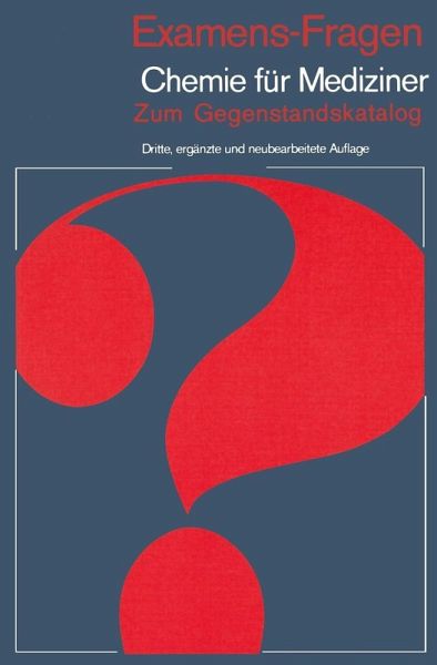 Examens-Fragen Chemie für Mediziner (eBook, PDF)