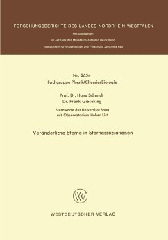 Cover Veränderliche Sterne in Sternassoziationen (eBook, PDF)