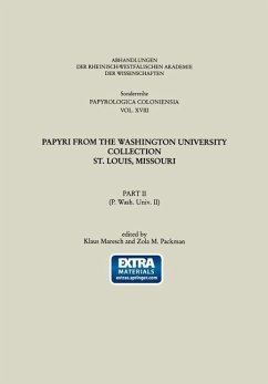 Cover Papyri from the Washington University Collection St. Louis, Missouri (eBook, PDF)