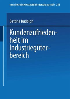 Kundenzufriedenheit im Industriegüterbereich (eBook, PDF) - Rudolph, Bettina