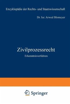 Zivilprozessrecht (eBook, PDF) - Blomeyer, Arwed