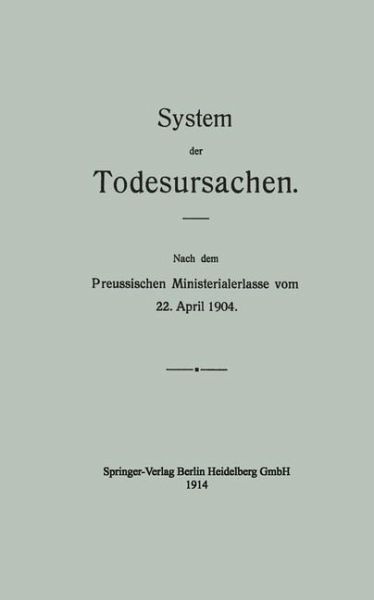 System der Todesursachen (eBook, PDF)