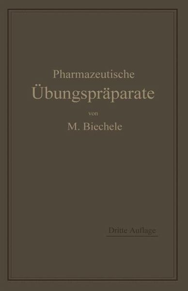 Pharmazeutische Übungspräparate (eBook, PDF)