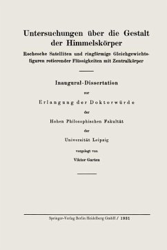 Cover Untersuchungen über die Gestalt der Himmelskörper (eBook, PDF)