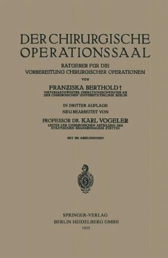 Cover Der Chirurgische Operationssaal (eBook, PDF)