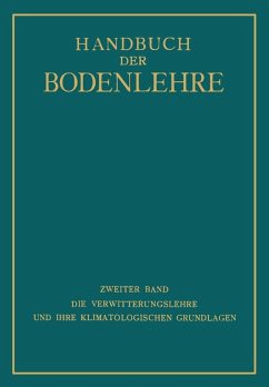 Cover Die Verwitterungslehre und ihre Klimatologischen Grundlagen (eBook, PDF)