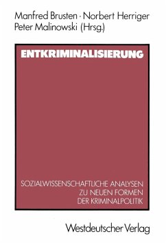 Entkriminalisierung (eBook, PDF) - Herriger, Norbert