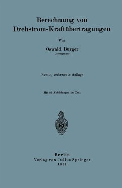 Cover Berechnung von Drehstrom-Kraftübertragungen (eBook, PDF)