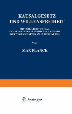 Kausalgesetz und Willensfreiheit (eBook, PDF) - Planck, Max