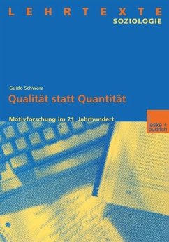 Qualität statt Quantität (eBook, PDF) - Schwarz, Guido