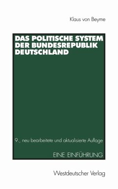 Das Politische System der Bundesrepublik Deutschland (eBook, PDF) - Beyme, Klaus Von