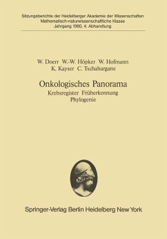Onkologisches Panorama (eBook, PDF) - Doerr, W.; Höpker, W. -W.; Hofmann, Werner; Kayser, K.; Tschahargane, C.