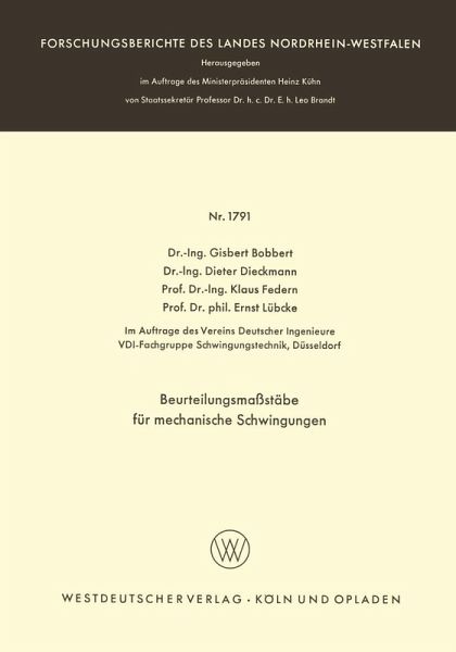 Beurteilungsmaßstäbe für mechanische Schwingungen (eBook, PDF) Beurteilungsmaßstäbe für mechanische Schwingungen (eBook, PDF)