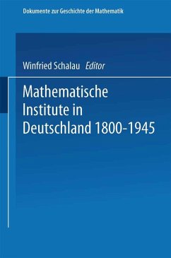 Mathematische Institute in Deutschland 1800-1945 (eBook, PDF) - Scharlau, Winfried