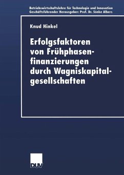 Erfolgsfaktoren von Frühphasenfinanzierungen durch Wagniskapitalgesellschaften (eBook, PDF) - Hinkel, Knud