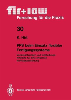 PPS beim Einsatz flexibler Fertigungssysteme (eBook, PDF) - Hirt, Klaus