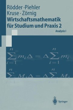 Wirtschaftsmathematik für Studium und Praxis 2 (eBook, PDF) - Rödder, Wilhelm; Piehler, Gabriele; Kruse, Hermann-Josef; Zörnig, Peter