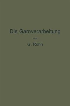 Cover Die Garnverarbeitung (eBook, PDF)