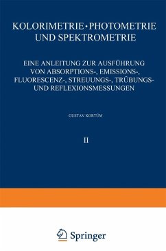Kolorimetrie · Photometrie und Spektrometrie (eBook, PDF) - Kortüm, G.