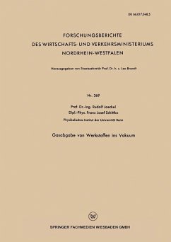 Gasabgabe von Werkstoffen ins Vakuum (eBook, PDF) - Jaeckel, Rudolf