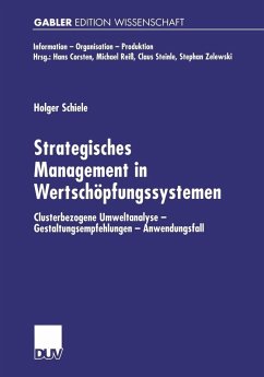 Strategisches Management in Wertschöpfungssystemen (eBook, PDF) - Schiele, Holger