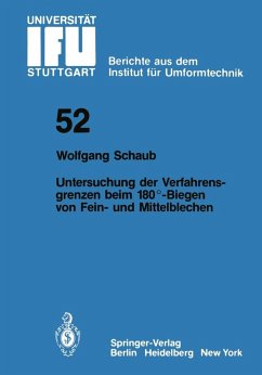 Untersuchung von Verfahrensgrenzen beim 180°-Biegen von Fein- und Mittelblechen (eBook, PDF) - Schaub, W.