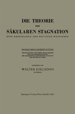 Die Theorie der Säkularen Stagnation (eBook, PDF) - Joelsohn, Walter