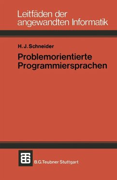 Problemorientierte Programmiersprachen (eBook, PDF) - Schneider, Hans Jürgen