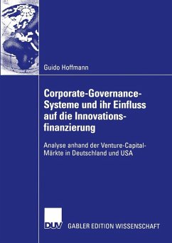 Corporate-Governance-Systeme und ihr Einfluss auf die Innovationsfinanzierung (eBook, PDF) - Hoffmann, Guido