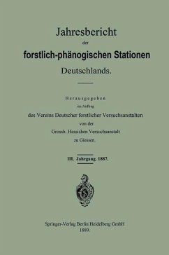 Jahresbericht der forstlich-phänologischen Stationen Deutschlands (eBook, PDF) - Vereins Deutscher Forstlicher Versuchsanstalten