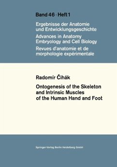 Ontogenesis of the Skeleton and Intrinsic Muscles of the Human Hand and Foot (eBook, PDF) - Cihak, Radomir