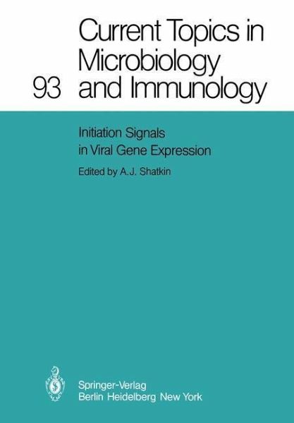 Initiation Signals in Viral Gene Expression (eBook, PDF) Initiation Signals in Viral Gene Expression (eBook, PDF)