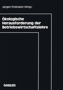 Cover Ökologische Herausforderung der Betriebswirtschaftslehre (eBook, PDF)