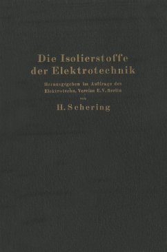 Die Isolierstoffe der Elektrotechnik (eBook, PDF) - Schering, H.