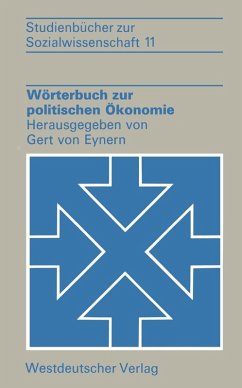 Wörterbuch zur politischen Ökonomie (eBook, PDF) - Eynern, Gert ~von&xc