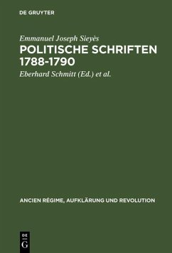 Politische Schriften 1788-1790 (eBook, PDF) Cover Politische Schriften 1788-1790 (eBook, PDF)