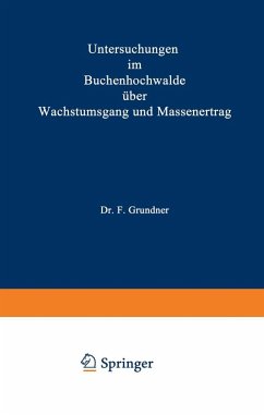 Cover Untersuchungen im Buchenhochwalde über Wachstumsgang und Massenertrag (eBook, PDF)
