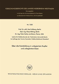 Über die Keimbildung in unlegiertem Kupfer und unlegiertem Eisen (eBook, PDF) - Löhberg, Karl