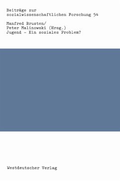 Cover Jugend - Ein soziales Problem? (eBook, PDF)