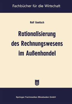 Rationalisierung des Rechnungswesens im Außenhandel (eBook, PDF) - Goettsch, Ralf