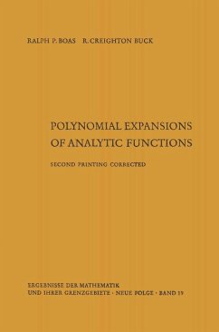 Polynomial expansions of analytic functions (eBook, PDF) - Boas, Ralph P.; Buck, Robert Creighton